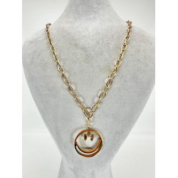 Rose Gülen Yüz Kolye 